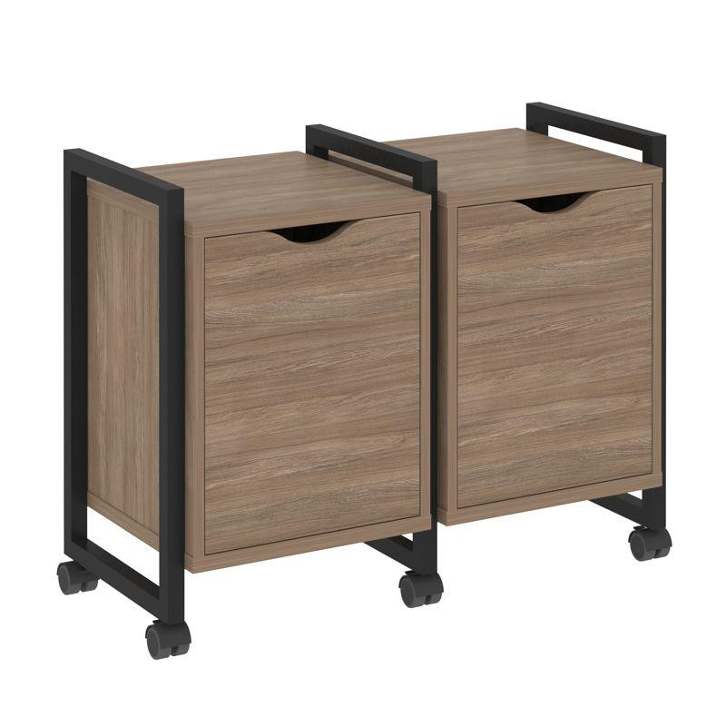 Loft Тумба на колесных опорах VR.L-TN-2.K Дуб Аризона/Металл Черный 970*460*767 Loft Тумба на колесных опорах VR.L-TN-2.K Дуб Аризона/Металл Черный 970*460*767