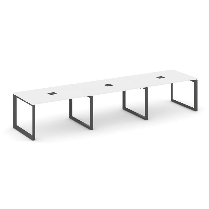 Style Project Стол переговорный SN-59O.SPRG-021 Белый/Металл Антрацит 2940*980*750
