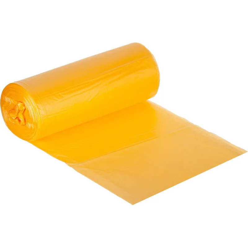 Мешки для мусора ПНД 35л 8мкм 30шт/рул желтый 48х58см Luscan_СПБ