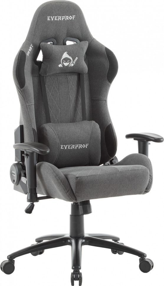 Геймерское кресло Everprof Ghost (Гоуст) Ткань Серый