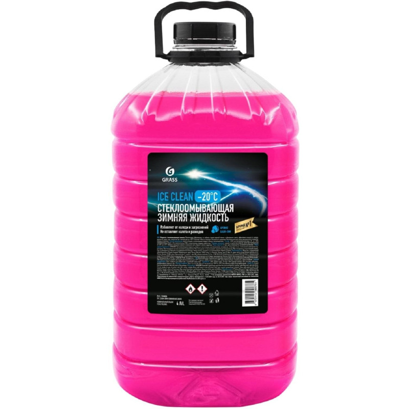 Жидкость незамерзающаz Ice Clean -20°C Grass, 4л 4 штуки/уп