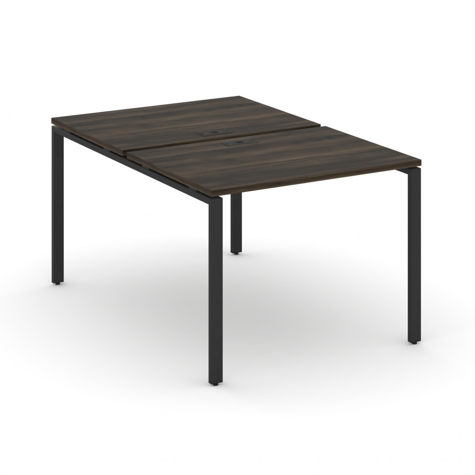 Concept Рабочая станция на 2 места CN.DRS-001 Дуб Мали/Металл Черный 980*1480*750