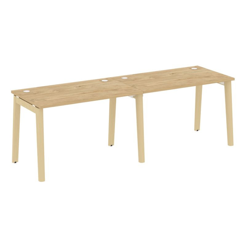 Onix Wood Рабочая станция OW.RS-2.2.7 Тиквуд Светлый/Дуб Светлый/Металл Белый 2360*720*750 Onix Wood Рабочая станция OW.RS-2.2.7 Тиквуд Светлый/Дуб Светлый/Металл Белый 2360*720*750