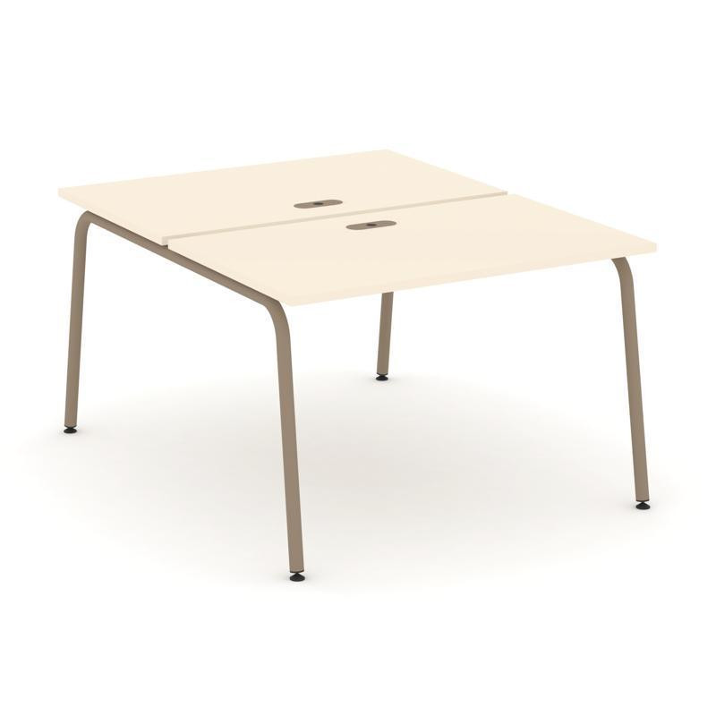 Estetica Рабочая станция 2 места ES.D.RS-2.2-LK Сатин/Металл Латте 1180*1500*750 Estetica Рабочая станция 2 места ES.D.RS-2.2-LK Сатин/Металл Латте 1180*1500*750