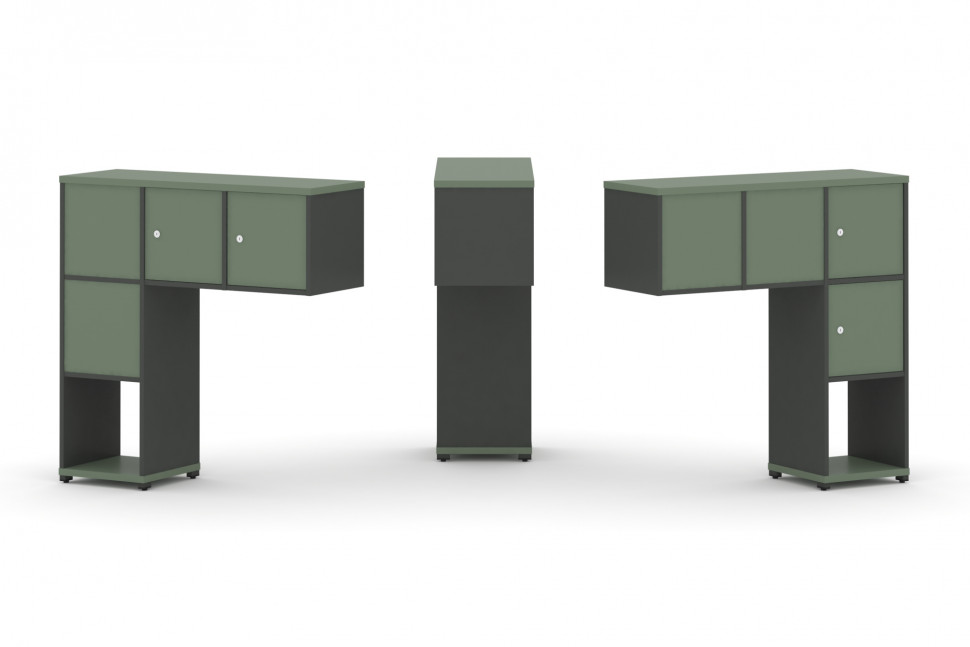 Concept Надставка низкая CN.DNN-002 Кобо/Антрацит/Металл Антрацит 1099*365*1130