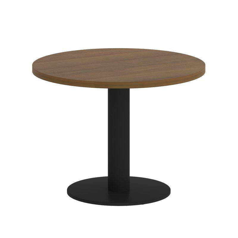 Riva Стол журнальный круглый А.СЖ-1 Орех Гварнери/Металл Черный 600*600*450