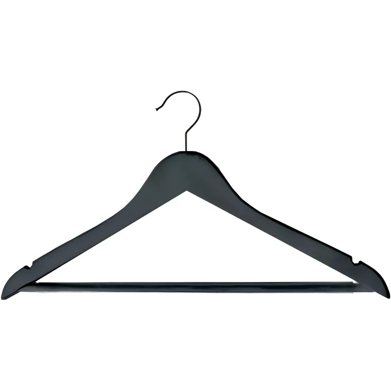 Вешалка-плечики MDM_P-66B/HNG.184.5.BL/дер.мет L-460мм,чер.р.44-48 5шт/уп
