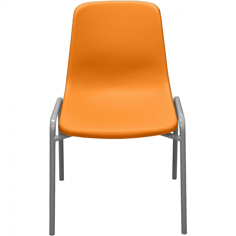 Стул GL_Комус Мебель Стрит RAL 9006, (пластик оранжевый)