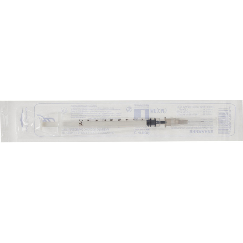 Шприц туберкулиновый 1мл LS 27G(0,4x13) над. 100шт/уп HD