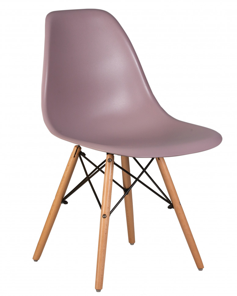 Набор 4 шт Стул обеденный DOBRIN DSW, ножки светлый бук, цвет сиреневый (P-04)