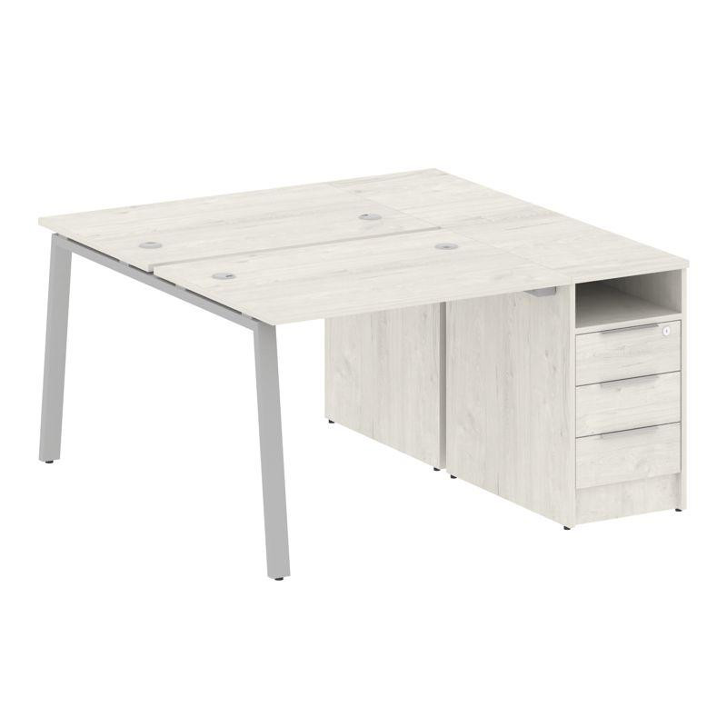 Metal System Рабочая станция с тумбой на А-образном м/к БА.РС-СТП-2.1 Дуб Наварра/Металл Серый 1412* Metal System Рабочая станция с тумбой на А-образном м/к БА.РС-СТП-2.1 Дуб Наварра/Металл Серый 1412*