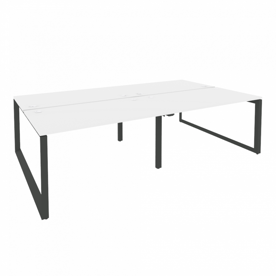 Onix Рабочая станция на О-образном м/к O.MO-D.RS-4.3.8 Белый Бриллиант/Металл Антрацит 2760*1635*750 Onix Рабочая станция на О-образном м/к O.MO-D.RS-4.3.8 Белый Бриллиант/Металл Антрацит 2760*1635*750