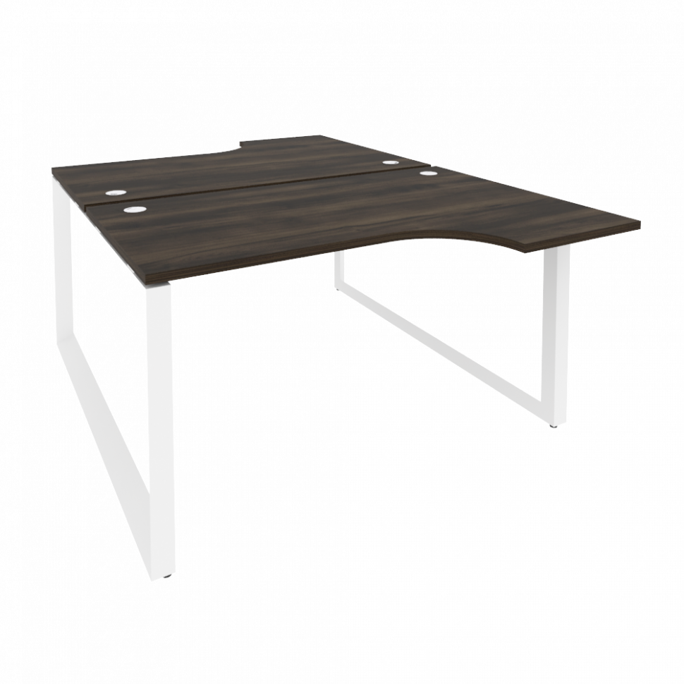 Onix Рабочая станция на О-образном м/к O.MO-D.SA-2 Дуб Мали/Металл Белый 1380*1995*750 (1475/460)