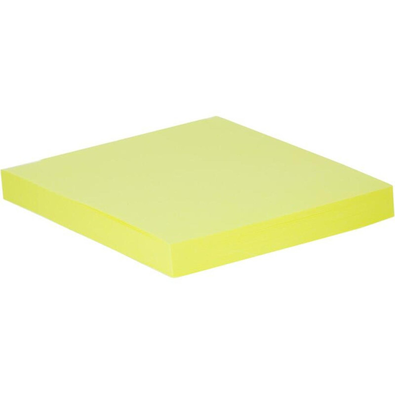 Стикеры Attache Selection Extra с клеев. краем 76х76, неон, желтый 100л