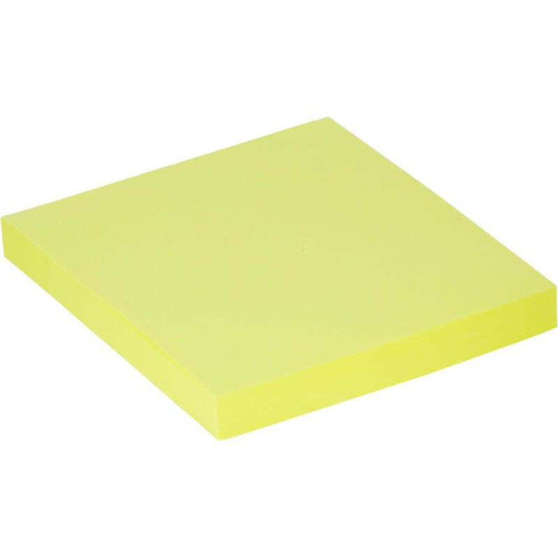 Стикеры Attache Selection Extra с клеев. краем 76х76, неон, желтый 100л