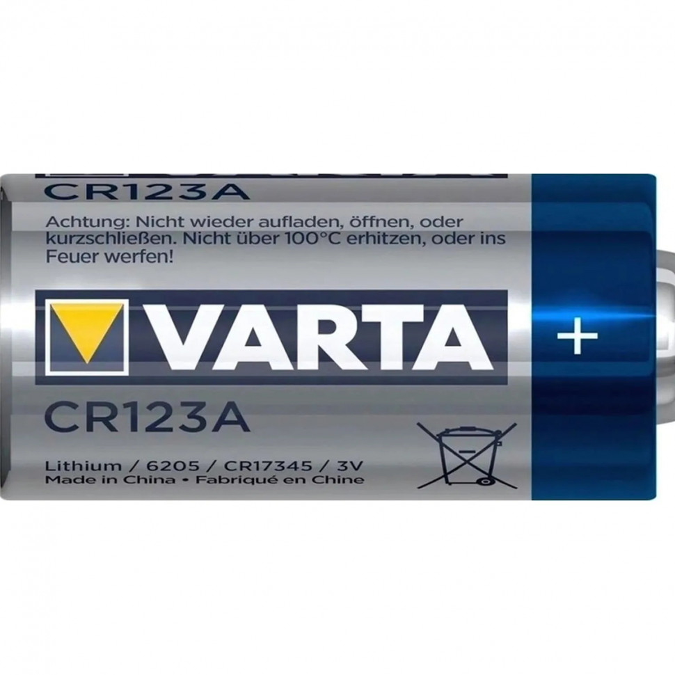 Батарейка Varta Professional CR123A 1шт Lithium 3V (6205) (1/10/100)