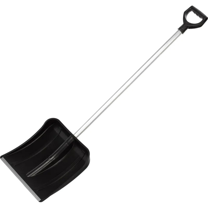 Лопата д/уборки снега с прямым алюминиевым черенком ковш 40х37см