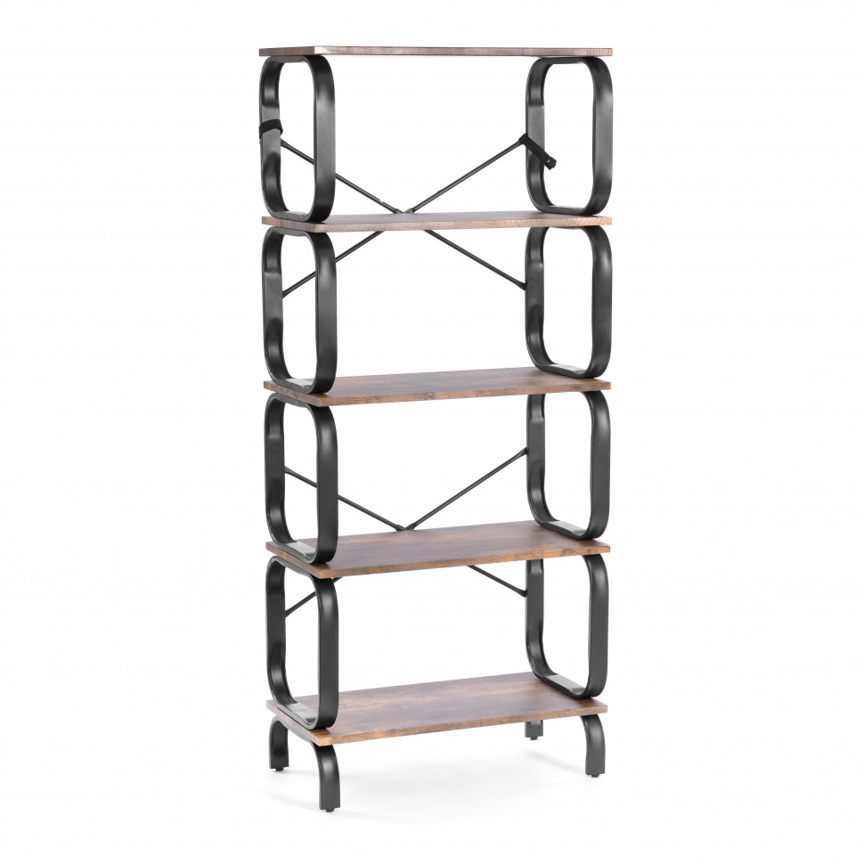 Стеллаж WS-04 60x30x140 см, burnt