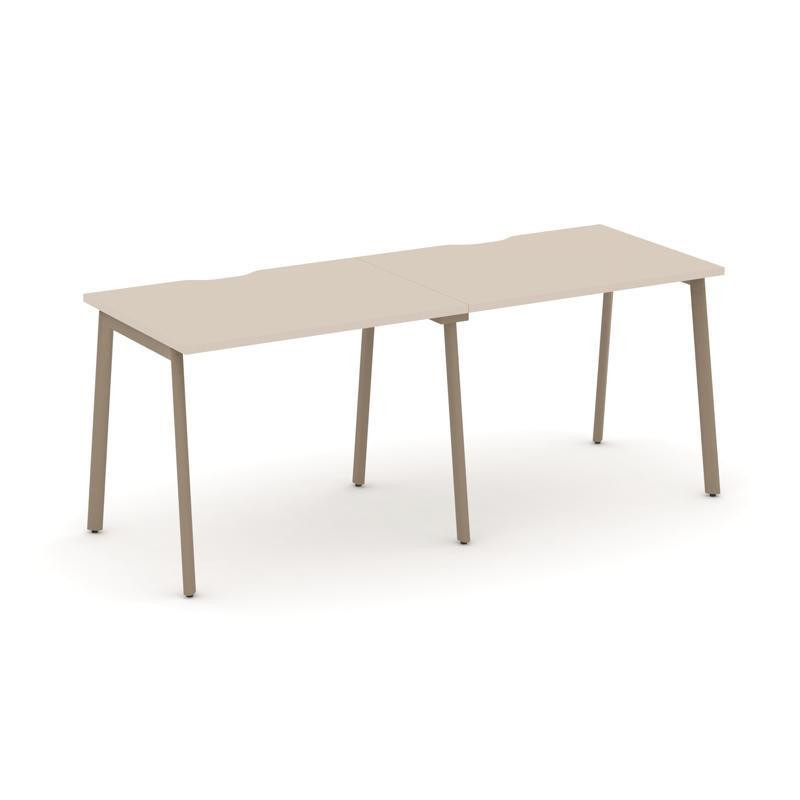 Estetica Рабочая станция 2 места ES.RS-2.1-VP Капучино/Металл Латте 1960*730*750 Estetica Рабочая станция 2 места ES.RS-2.1-VP Капучино/Металл Латте 1960*730*750