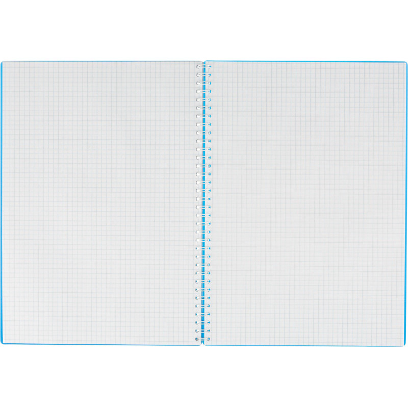 Бизнес-тетрадь А4 96л. Attache Economy, гребень,пласт.обл,синий, клетка