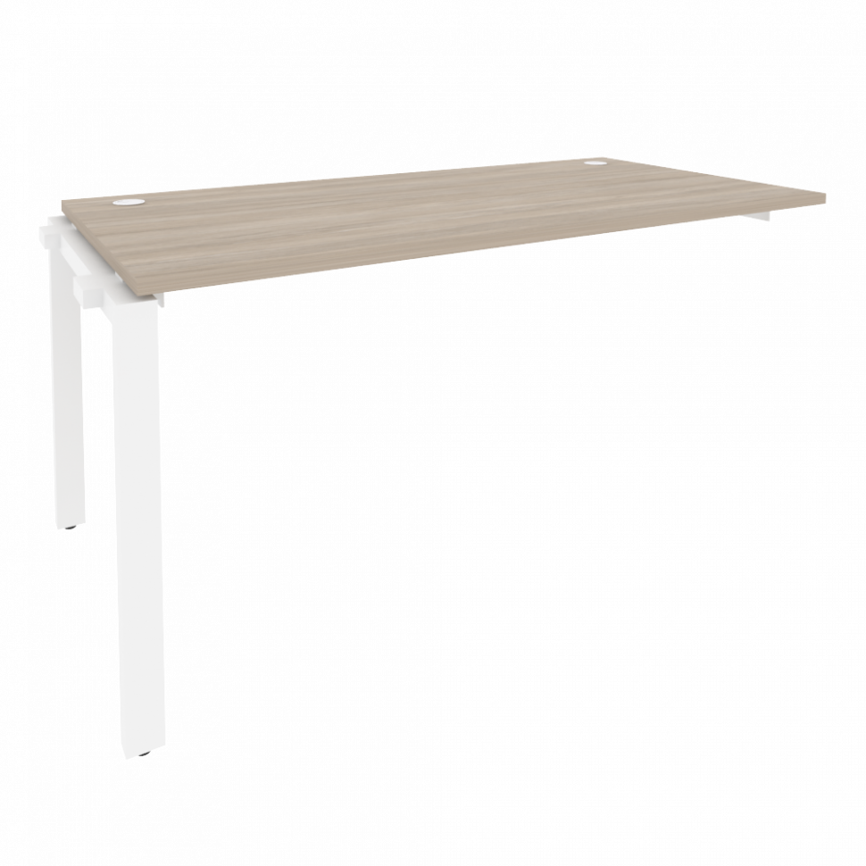 Onix Наборный элемент рабочей станции на П-образном м/к O.MP-1.NRS-4.8 Дуб Аттик/Металл Белый 1580*8