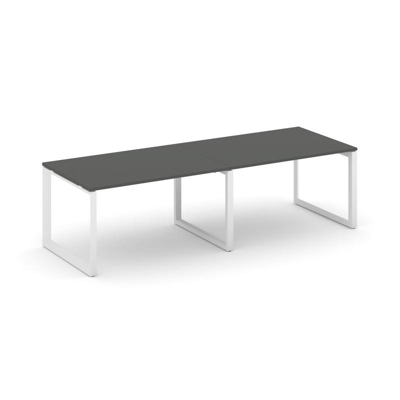 Style Project Стол переговорный SN-59O.SPRG-013.3 Антрацит/Металл Белый 2760*980*750