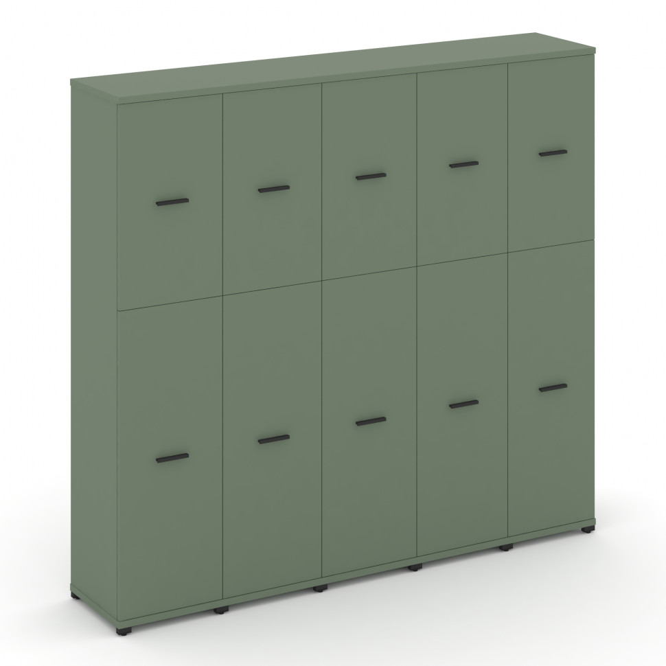 Concept Шкаф 5 узких секций, 5 ниш CN.STU-555 B Кобо/Металл Черный 2084*420*1922