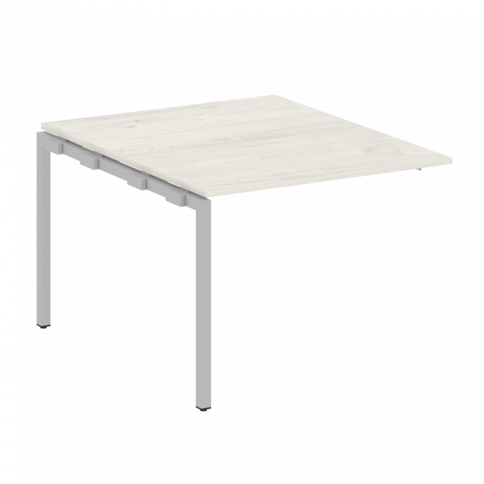 Metal System Quattro Проходной элемент перег. стола на П-образном м/к 40БП.ППРГ-1 Дуб Наварра/Металл