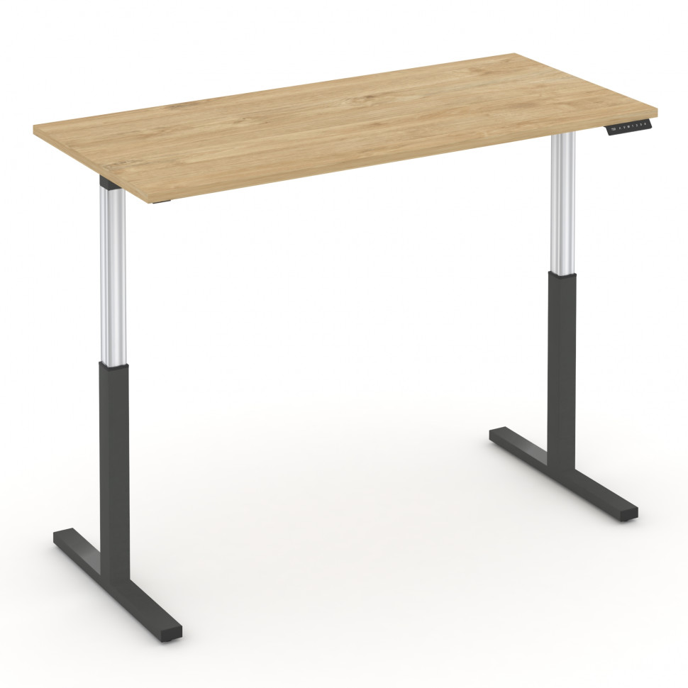 Move up Стол электроподъемный MV.SE-4.7 Тиквуд Светлый/Металл Антрацит 1580*720*720-1190 Move up Стол электроподъемный MV.SE-4.7 Тиквуд Светлый/Металл Антрацит 1580*720*720-1190