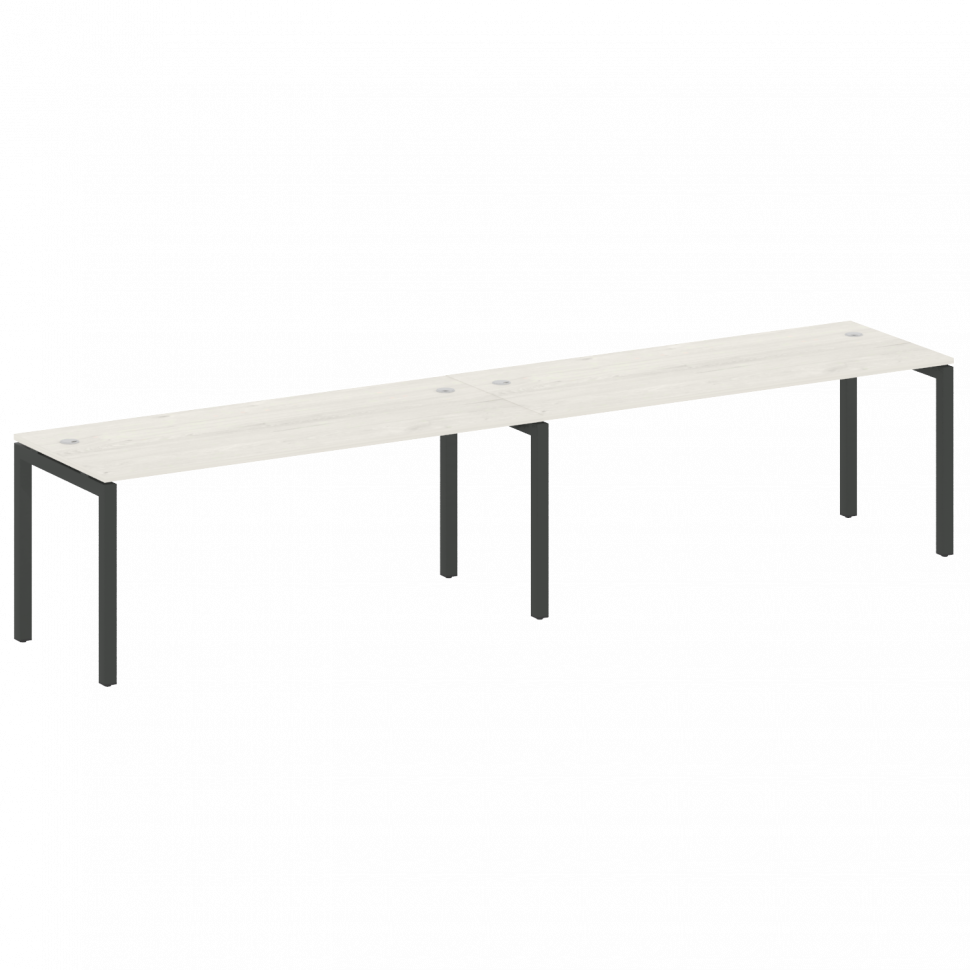 Metal System Quattro Рабочая станция на 2 места на П-образном м/к 50БП.СМ-2.5 Дуб Наварра/Металл Ант