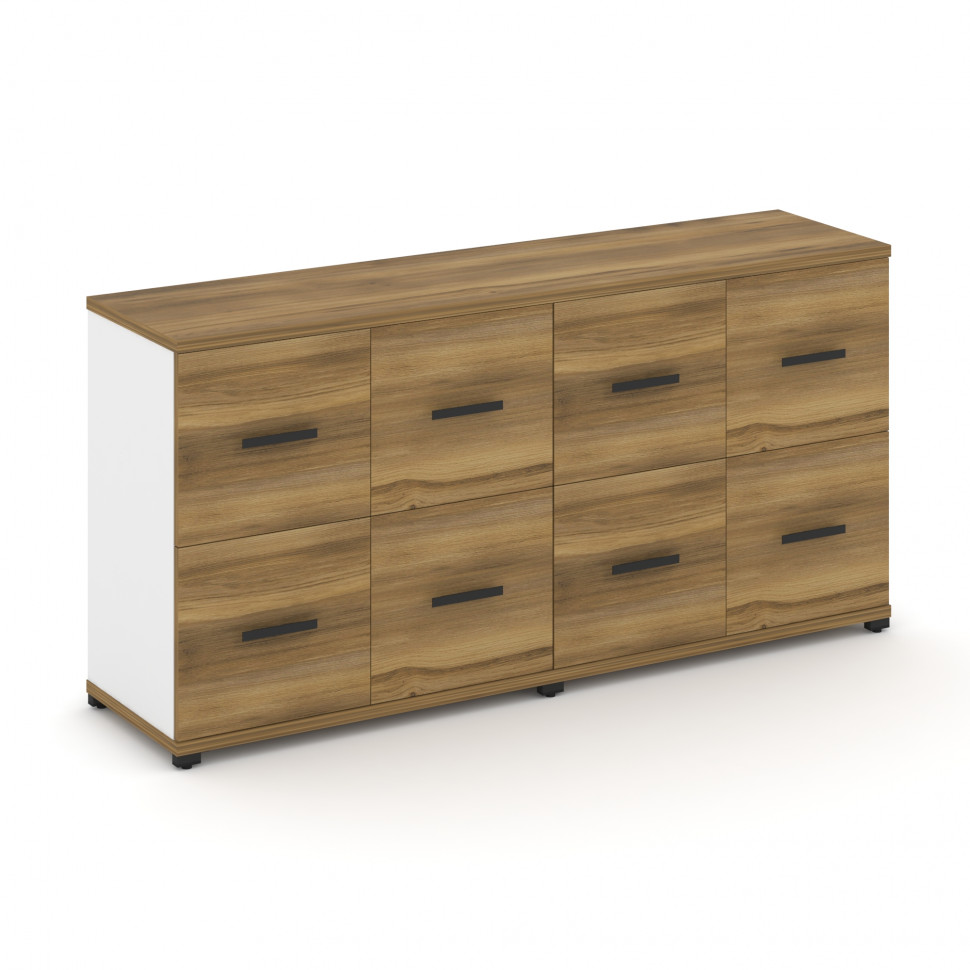 Concept Шкаф 2 широкие секции, 2 нишии CN.STS-222 B Сандал Янтарный/Белый Бриллиант/Металл Черный 16