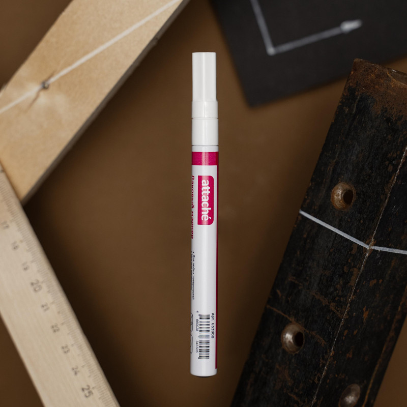 Маркер лаковый Attache 2 мм белый