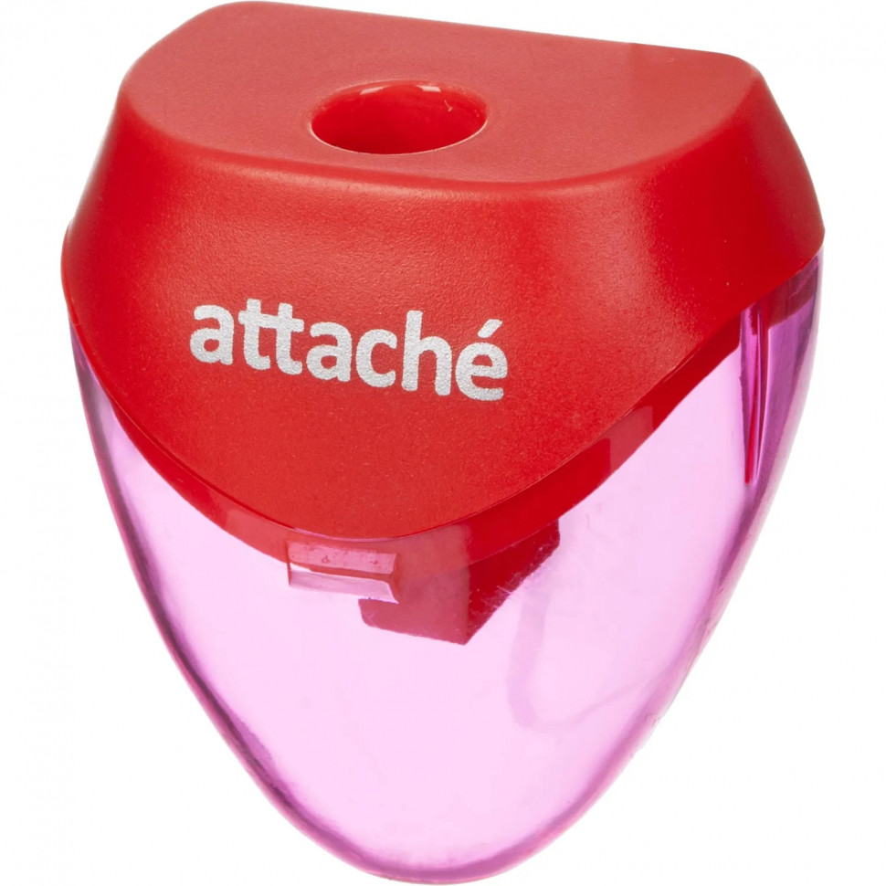 Точилка Attache, 1 отверстие, с контейнером, в ассорт Точилка Attache, 1 отверстие, с контейнером, в ассорт