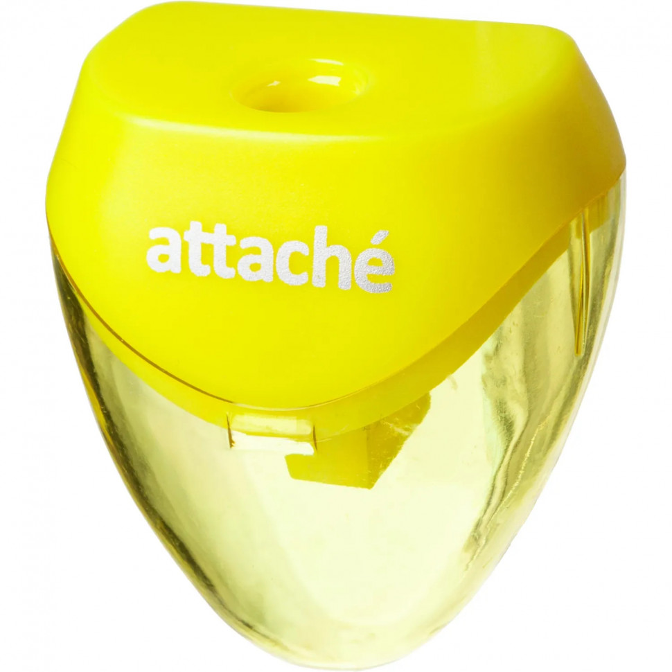 Точилка Attache, 1 отверстие, с контейнером, в ассорт Точилка Attache, 1 отверстие, с контейнером, в ассорт
