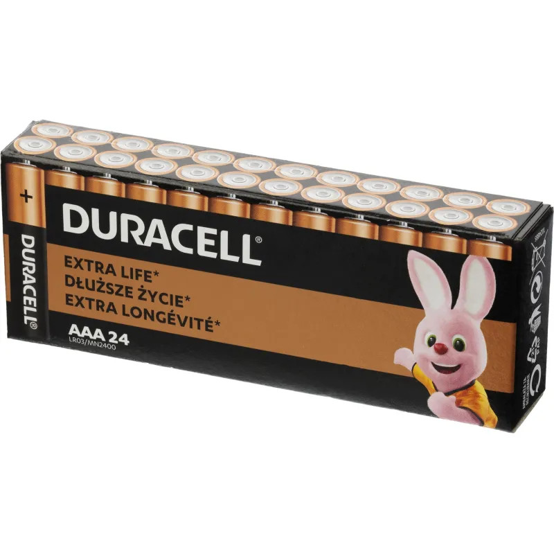 Батарейка DURACELL Basic MN2400 LR03 AAA BL24 24шт/уп