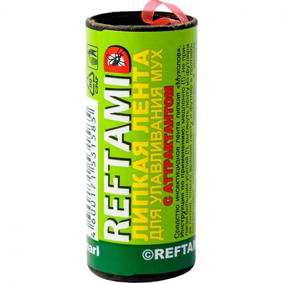Средство от насекомых РЕФТАМИД липкая лента от мух 4 шт_СПБ