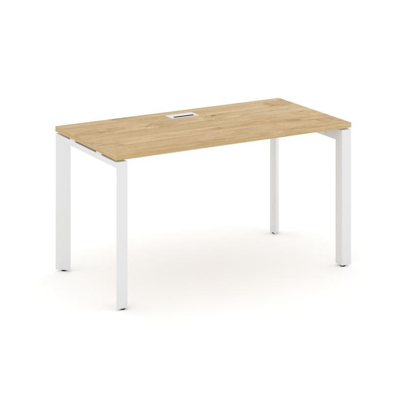 Style Project Стол письменный SN-59P.SP-015 Тиквуд Светлый/Металл Белый/Белый Заглушка 1780*700*750