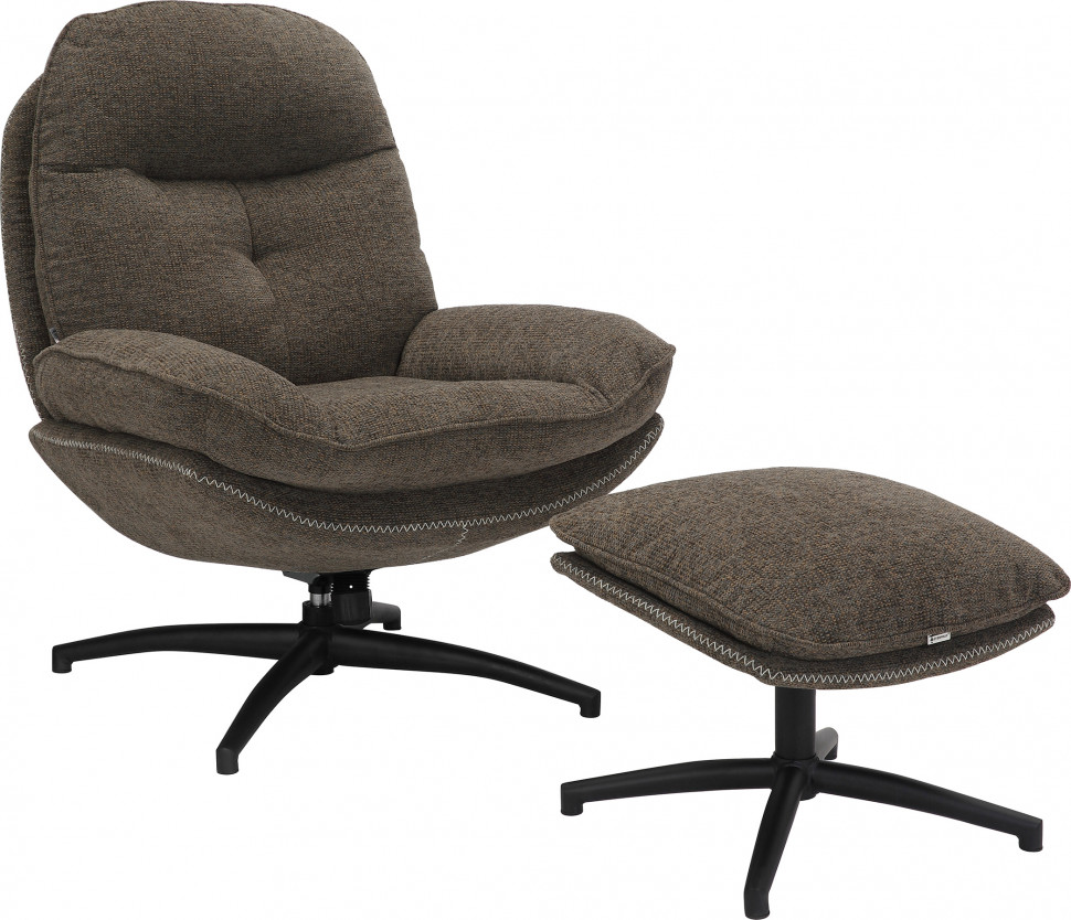 Кресло мягкое Everprof Lime (Лайм) Ткань Темно-коричневый