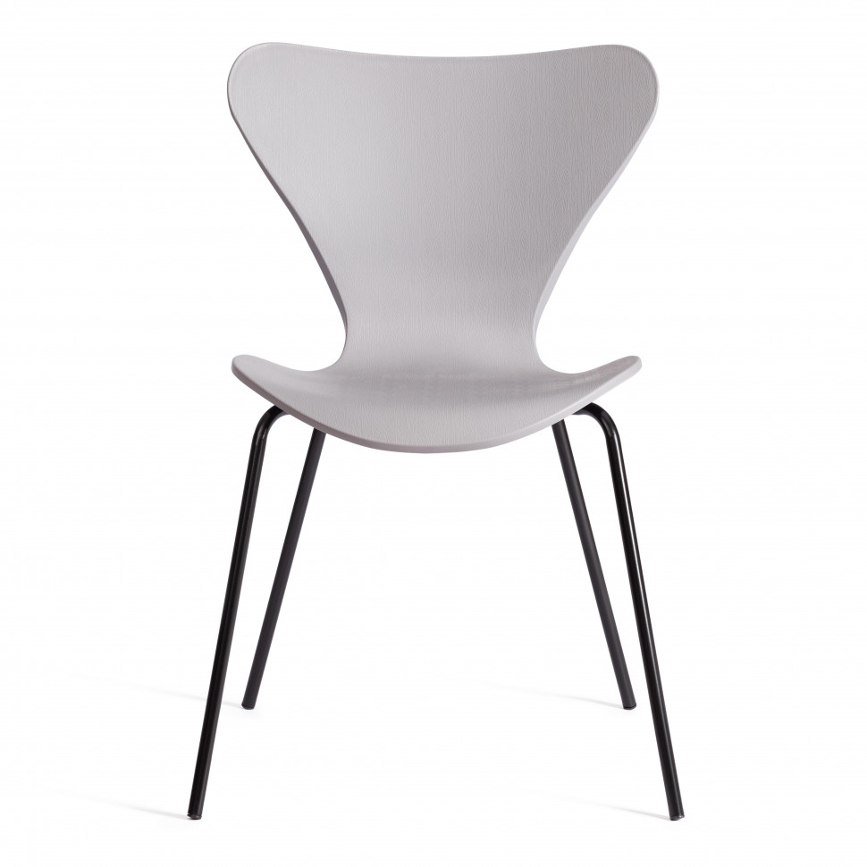 Стул Jacobsen (mod DC 102-1) пластик/металл, 45 х 54.5 х 80 см, Grey (Cерый) /Black (Черный)