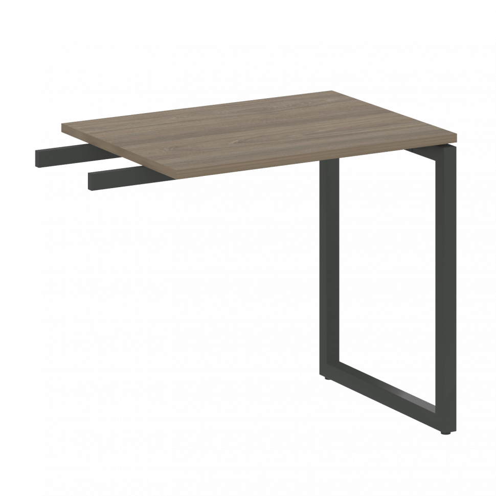 Metal System Quattro Приставной элемент на О-образном м/к 40БО.ПР-2 Вяз Благородный/Металл Антрацит