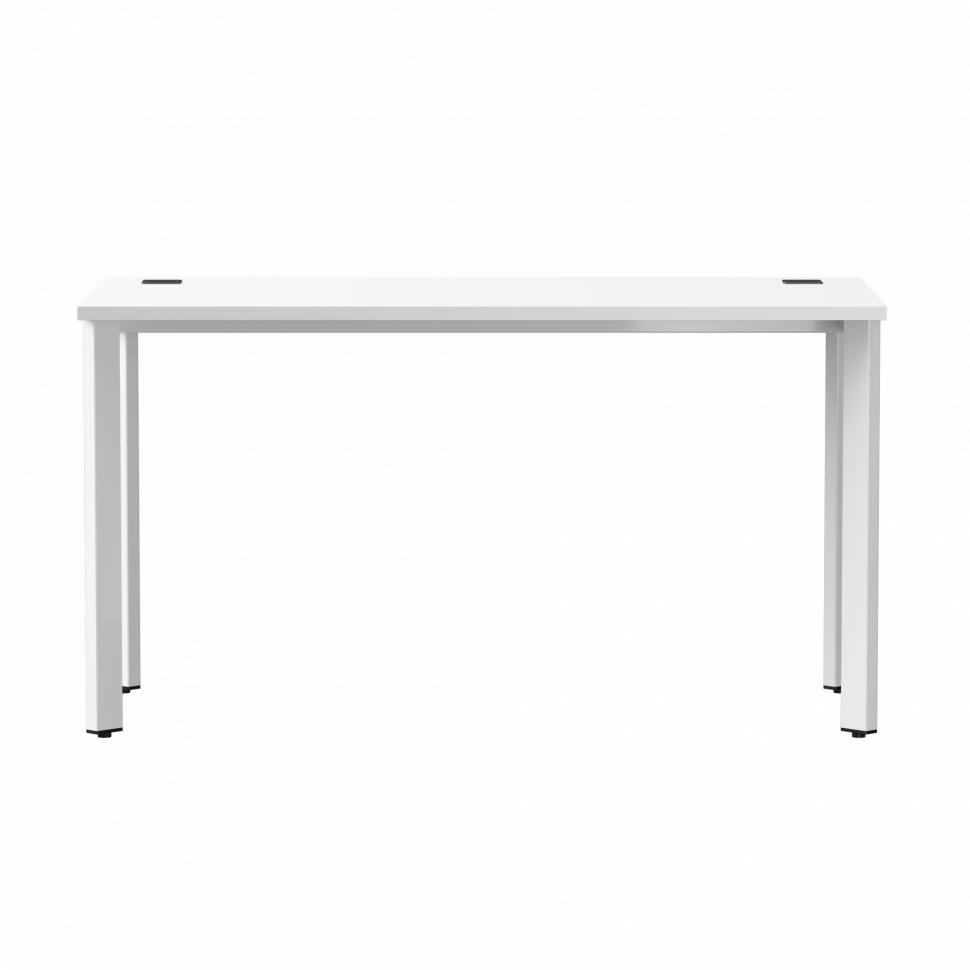 Стол прямой Everprof EVO (ЭВО) на металлокаркасе 1380х670х755 мм опоры 45гр Белый/Белый