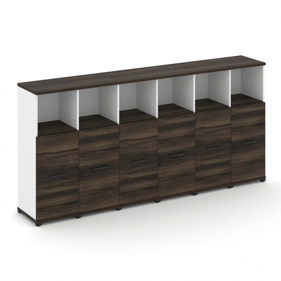 Concept Шкаф 6 узких секций, 3 ниши CN.STU-363 B Дуб Мали/Белый Бриллиант/Металл Черный 2500*420*118 Concept Шкаф 6 узких секций, 3 ниши CN.STU-363 B Дуб Мали/Белый Бриллиант/Металл Черный 2500*420*118