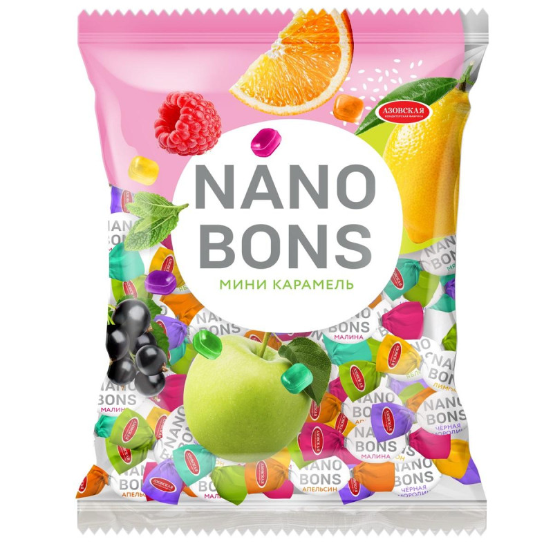 Карамель леденцовая Азовская КФ Nanobons, 1кг