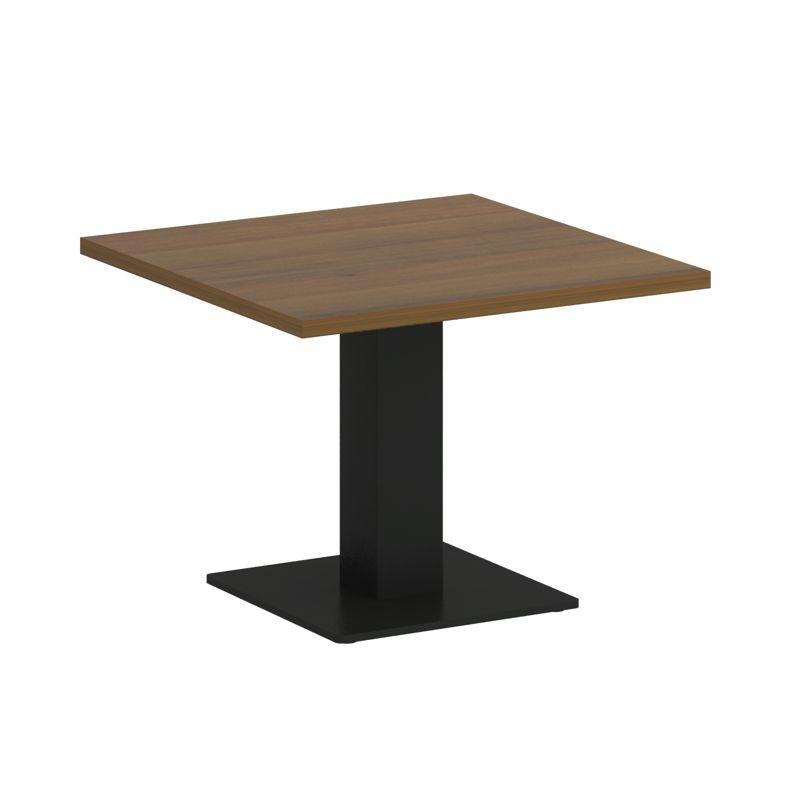 Riva Стол журнальный квадратный А.СЖ-2 Орех Гварнери/Металл Черный 600*600*450