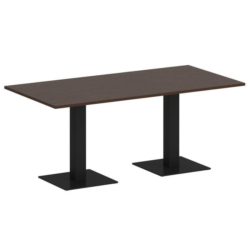 Riva Стол прямоугольный А.СПРГ-4 Венге Цаво/Металл Черный 1800*900*750