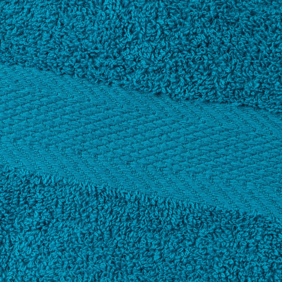 Набор полотенец махровых бордюр 440 г/м2, 40х70 бирюзовый, 10шт