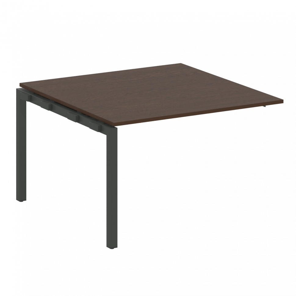 Metal System Quattro Проходной элемент перег. стола на П-образном м/к 50БП.ППРГ-2 Венге Цаво/Металл