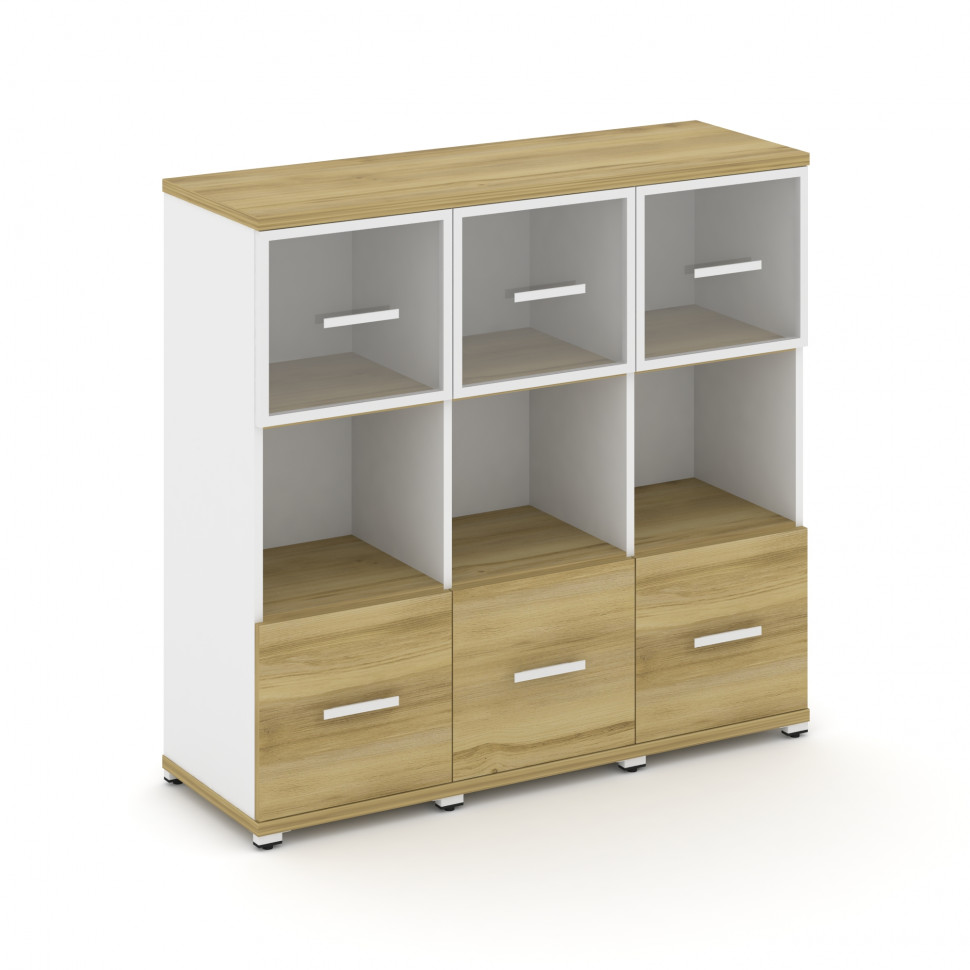 Concept Шкаф 3 узкие секции, 3 ниши CN.STU-335 RPW W Дуб Винченцо/Белый Бриллиант/Металл Белый/Прозр Concept Шкаф 3 узкие секции, 3 ниши CN.STU-335 RPW W Дуб Винченцо/Белый Бриллиант/Металл Белый/Прозр