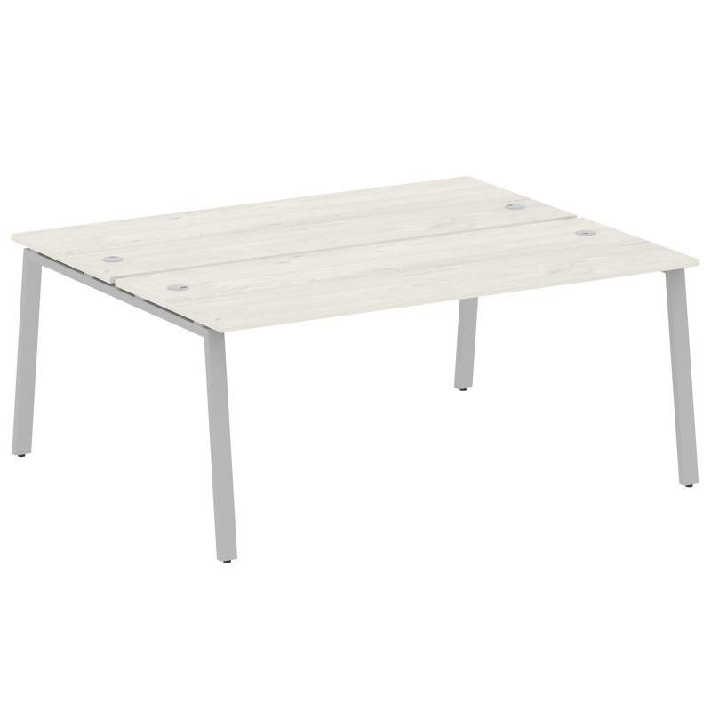 Metal System Рабочая станция на А-образном м/к БА.РАС-СП-2.5 Дуб Наварра/Металл Серый 1800*1475*750