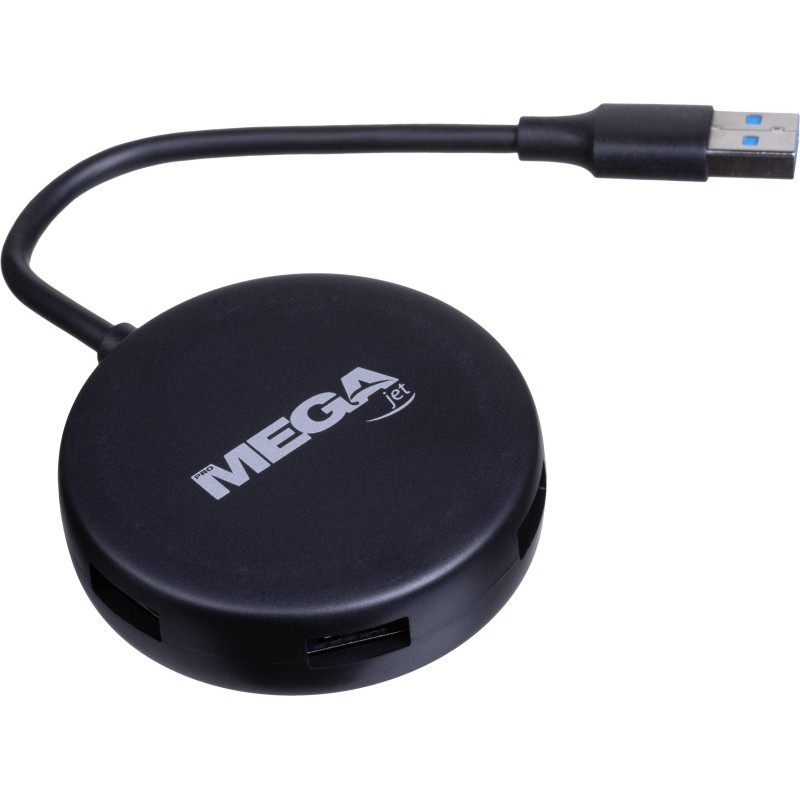 Разветвитель USB ProMega Jet HS004 USB 3.0x4/черный